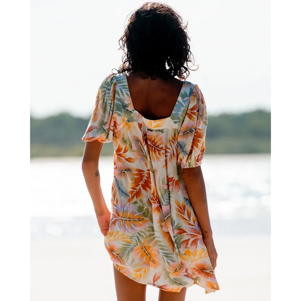 Billabong Tropical Babydoll Dress - Picture 2 of 3